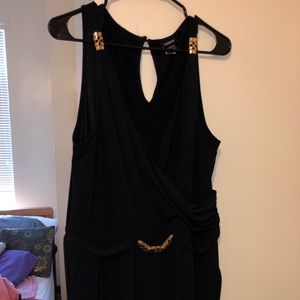 Black & Gold Romper; Torrid; W 2X